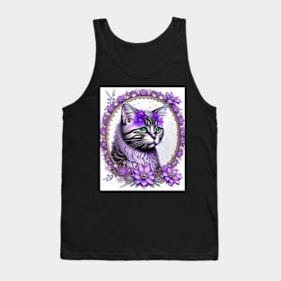 Gothic Bengal Kitten Tank Top